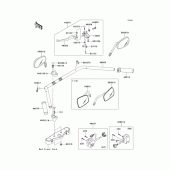 Схема узла: Руль & Пульт управления рулевой для Kawasaki VN900 VN900 Classic