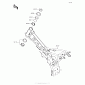 Схема узла: Рама для Kawasaki KLX110 KLX110