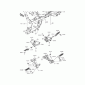 Схема вузла: Підніжки для Kawasaki EX250 Ninja 250