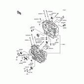 Схема вузла: Картер двигуна для Kawasaki VN400 Vulcan II