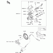 Схема узла: Передний тормозной цилиндр для Kawasaki VN1700 VN1700 Voyager ABS