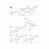 Схема узла: Side covers/chain cover(zx900-e1h) для Kawasaki ZX900 Ninja ZX-9R