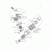 Схема узла: Цилиндр & Поршень для Kawasaki VN1500 VN1500 Classic Tourer Fi