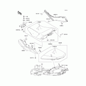 Схема узла: Сиденье для Kawasaki EX650 Ninja 650