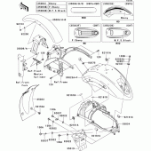 Схема вузла: Крило для Kawasaki VN900 Vulcan 900 Custom