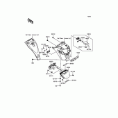 Схема узла: Taillight(s) для Kawasaki EN650 Vulcan S Café ABS