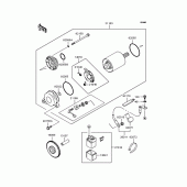 Схема вузла: Starter motor для Kawasaki ZX750 Ninja ZX-7R