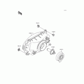 Схема вузла: Headlight(s) для Kawasaki ZX600 Ninja ZX-6