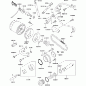 Схема вузла: Масляний насос для Kawasaki VN800 Vulcan 800 Drifter