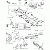 Схема узла: Электрооборудование для Kawasaki ZR1000 Z1000 ABS