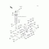 Схема узла: Подвеска для Kawasaki KX65