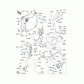 Схема вузла: Радіатор (1/2) для Kawasaki ZX900 Ninja ZX-9R