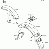 Схема вузла: Крило для Kawasaki VN750 VN750 Twin