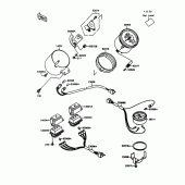 Схема вузла: Meter(s) для Kawasaki VN1500 VN-15
