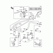 Схема вузла: Кермо для Kawasaki VN400 Vulcan