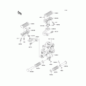 Схема вузла: Підніжки для Kawasaki EJ650 W650