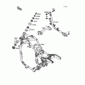 Схема вузла: Рама для Kawasaki VN1500 Vulcan 1500L