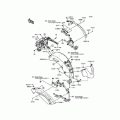 Схема вузла: Заднє крило для Kawasaki VN1700 Vulcan 1700 Voyager Custom ABS