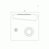 Схема вузла: Chain kit для Kawasaki EX500 GPZ500S