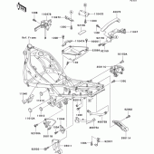 Схема узла: Крепление двигателя для Kawasaki ZX600 ZZ-R600