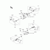 Схема узла: Поворотники для Kawasaki KLX125 KLX125