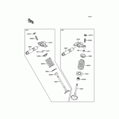 Схема вузла: Клапани для Kawasaki KLX125 KLX125