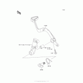 Схема вузла: Лапка гальма для Kawasaki KL650 KLR650