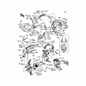 Схема вузла: Cowling(Upper) для Kawasaki KLZ1000 Versys 1000 LT