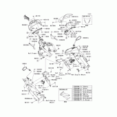 Схема вузла: Cowling(1/2)(upper) для Kawasaki EX650 Ninja 650