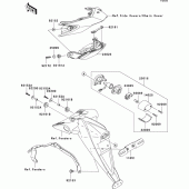 Схема вузла: Taillight(s) для Kawasaki ZR1000 Z1000