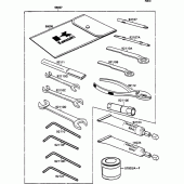 Схема вузла: Owner`s tools для Kawasaki ZX750 ZXR750