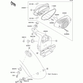 Схема вузла: Taillight(s) для Kawasaki EJ650 W650