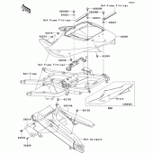 Схема вузла: Side covers/chain cover(zx900-f1p) для Kawasaki ZX900 Ninja ZX-9R