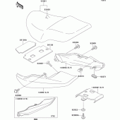 Схема вузла: Сидіння для Kawasaki ER500 ER-5