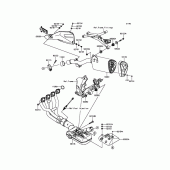 Схема вузла: Вихлопна система для Kawasaki KLZ1000 Versys 1000 LT