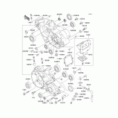 Схема вузла: Картер двигуна для Kawasaki KX125