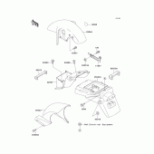 Схема вузла: Fender для Kawasaki ZX750 Ninja ZX-7R