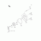 Схема узла: Водяной насос для Kawasaki KLX250 KLX250
