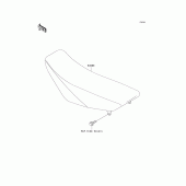 Схема вузла: Сидіння для Kawasaki KX85 KX85