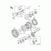 Схема вузла: Зчеплення для Kawasaki ZR1100 Zephyr 1100