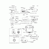 Схема узла: Decals(black/blue)(bdf) для Kawasaki VN1700 Vulcan 1700 Voyager ABS