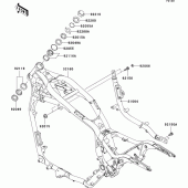 Схема вузла: Рама для Kawasaki VN1600 VN1600 Mean Streak