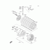 Схема вузла: Зчеплення для Kawasaki KLX400 KLX400R