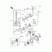 Схема узла: Стартер электрический & Привод стартера для Kawasaki KLX250 KLX250