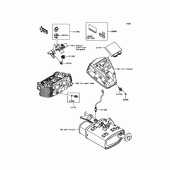 Схема вузла: Fuel Injection для Kawasaki EN650 Vulcan S Café ABS