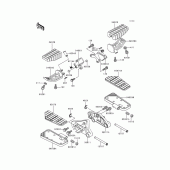 Схема вузла: Підніжки для Kawasaki ZG1200 Voyager XII