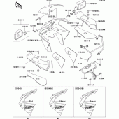 Схема вузла: Cowling(zx600-f2) для Kawasaki ZX600 Ninja ZX-6R