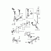 Схема узла: Замок зажигания для Kawasaki KL650 KLR650