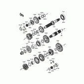 Схема вузла: Трансмісія для Kawasaki EX650 ER-6F