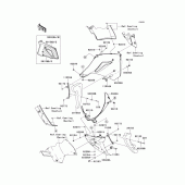 Схема вузла: Нижній обтічник для Kawasaki ZG1400 Concours 14 ABS